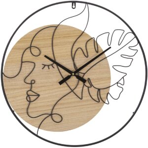 Mauro Ferretti Wanduhr Elegant Ø 60x2 cm braun...