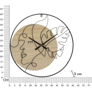 Mauro Ferretti ceas de perete Elegant Ø 60x2 cm maro negru