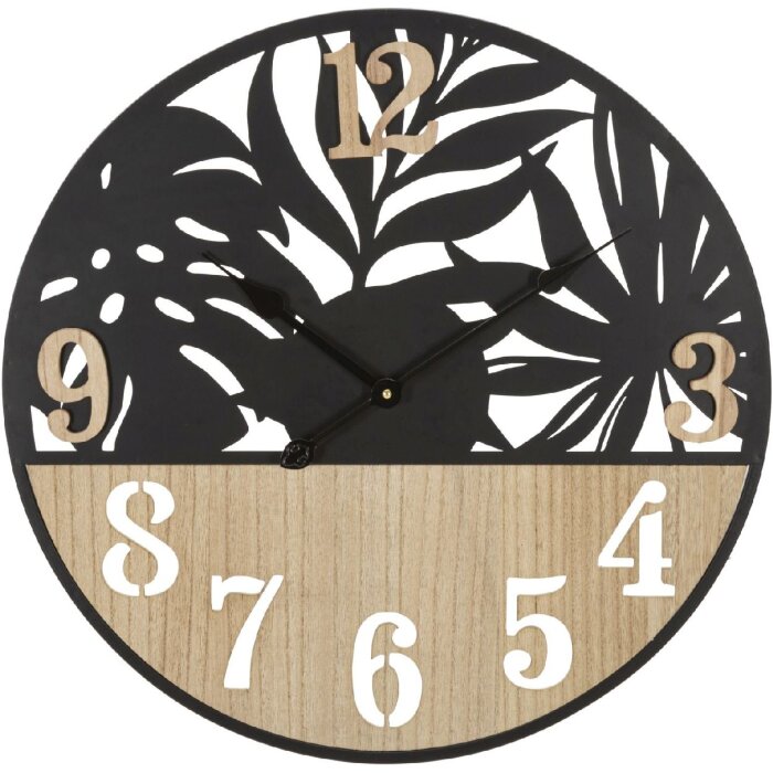 Mauro Ferretti ceas de perete palmier Ø 60x2.5 cm negru maro