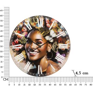 Mauro Ferretti Wanduhr Kourt Ø 60x4,5 cm mehrfarbig