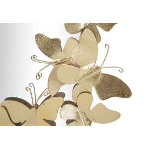 Mauro Ferretti oglindă de perete ovală fluture 59x3x89.5 cm aur