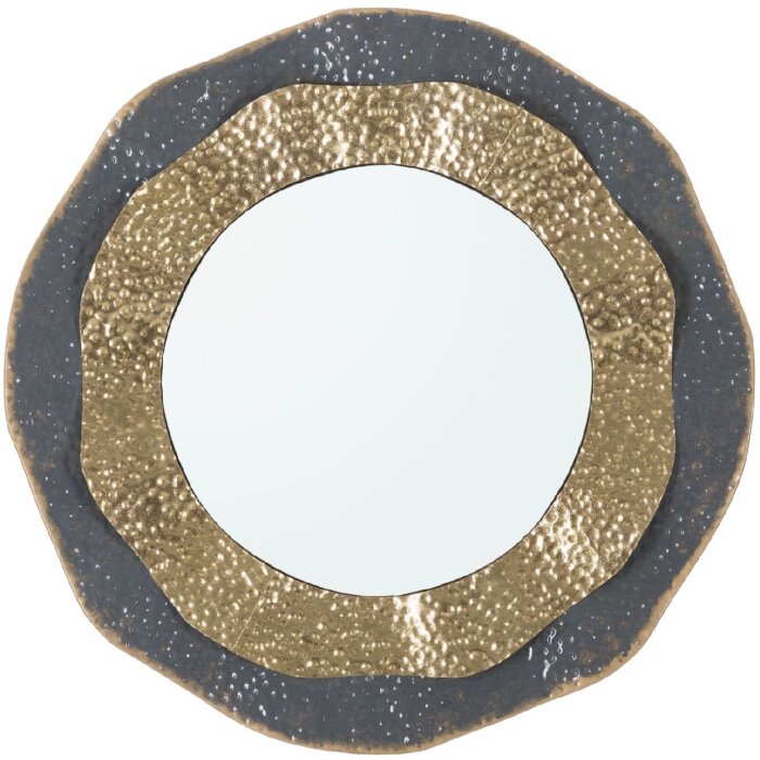 Mauro Ferretti oglindă de perete Shai Dark Ø 65.5x5 cm gri închis auriu