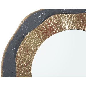 Mauro Ferretti Wandspiegel Shai Dunkel Ø 65,5x5 cm...