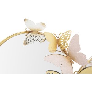 Mauro Ferretti oglindă de perete Double Farfalle Rosa 81x3x52.5 cm aur roz