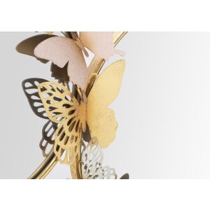 Mauro Ferretti oglindă de perete Double Farfalle Rosa 81x3x52.5 cm aur roz