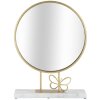 Mauro Ferretti Tischspiegel Schmetterling 30x9x39,5 cm gold marmor