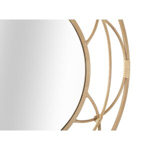 Mauro Ferretti Wandspiegel Valencia Ø 60x3 cm braun