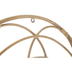 Mauro Ferretti Wandspiegel Valencia Ø 60x3 cm braun