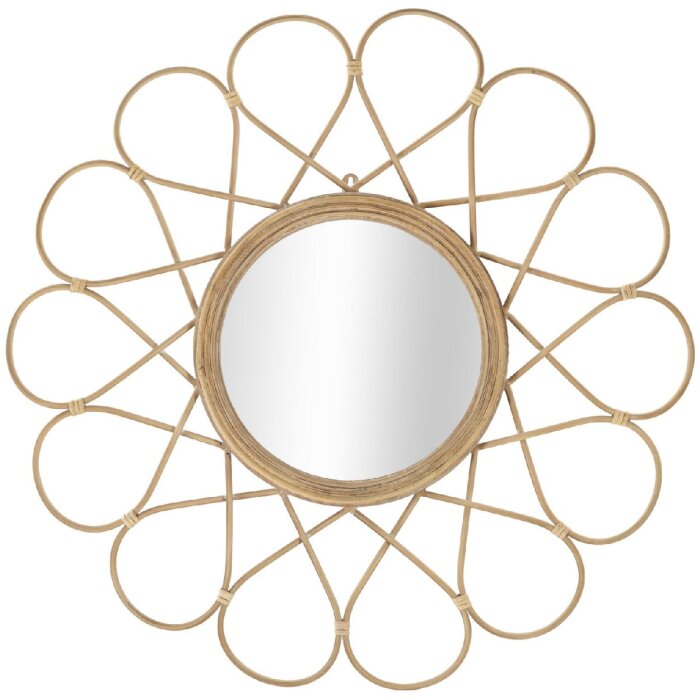 Mauro Ferretti oglindă de perete Almeria Ø 65.5x3 cm maro