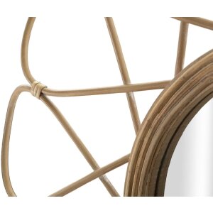 Mauro Ferretti oglindă de perete Almeria Ø 65.5x3 cm maro