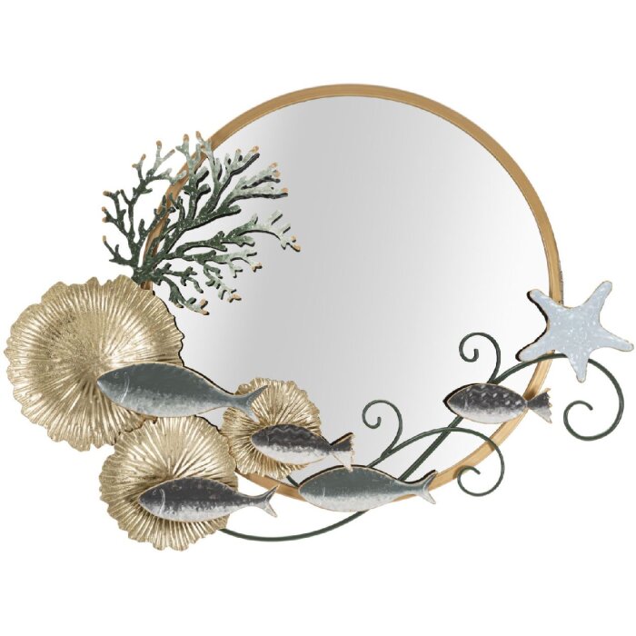 Mauro Ferretti oglindă de perete pește 88.9x7.6x65.4 cm multicolor