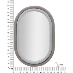 Mauro Ferretti oglindă de perete Antonius 60x4x90 cm gri