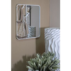 Mauro Ferretti oglindă de perete Adriatic 60x4.4x60 cm alb maro