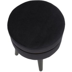 Mauro Ferretti taburet Paris Ø 35x40.5 cm aur negru