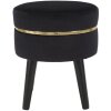 Mauro Ferretti taburet Paris Ø 35x40.5 cm aur negru