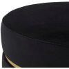 Mauro Ferretti taburet Paris Ø 35x40.5 cm aur negru