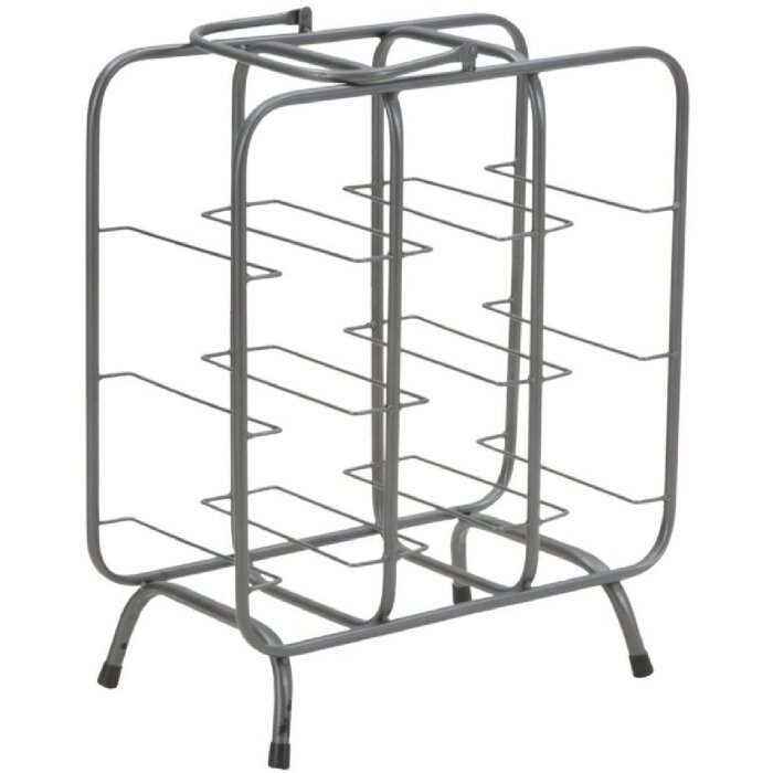 Mauro Ferretti Flaschenregal Quadratisch 9 Plätze 40x23x47,5 cm dunkelgrau