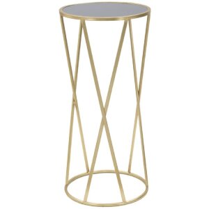 Mauro Ferretti masă telefonică simplă Ø 35x75 cm aur negru