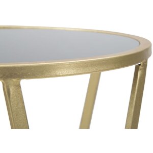 Mauro Ferretti masă telefonică simplă Ø 35x75 cm aur negru