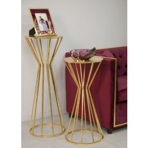 Mauro Ferretti masă laterală Stick Glam Ø 38x100 cm aur