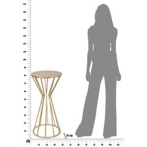 Mauro Ferretti masă laterală Stick Glam Ø 38x80 cm aur