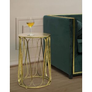 Mauro Ferretti Beistelltisch Venezia Ø 37x58 cm gold