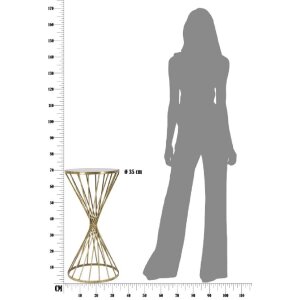 Mauro Ferretti măsuță Hypnos Ø 35x70 cm aur