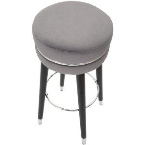 Mauro Ferretti taburet de bar Paris Ø 35x74 cm gri negru