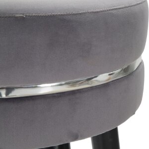 Mauro Ferretti taburet de bar Paris Ø 35x74 cm gri negru