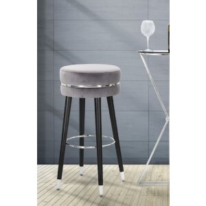 Mauro Ferretti taburet de bar Paris Ø 35x74 cm gri negru