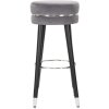 Mauro Ferretti taburet de bar Paris Ø 35x74 cm gri negru