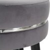 Mauro Ferretti taburet de bar Paris Ø 35x74 cm gri negru