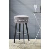 Mauro Ferretti taburet de bar Paris Ø 35x74 cm gri negru