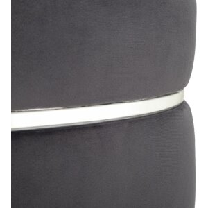 Mauro Ferretti taburet Paris Ø 35x40.5 cm gri argintiu