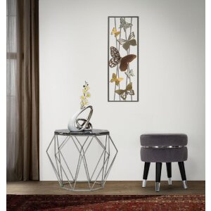 Mauro Ferretti taburet Paris Ø 35x40.5 cm gri argintiu