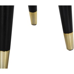 Mauro Ferretti taburet Paris Ø 35x40.5 cm crem negru