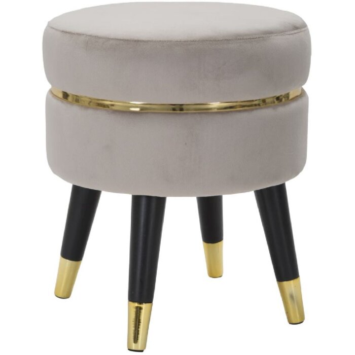 Mauro Ferretti taburet Paris Ø 35x40.5 cm gri negru