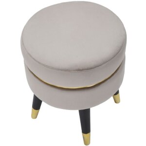 Mauro Ferretti taburet Paris Ø 35x40.5 cm gri negru