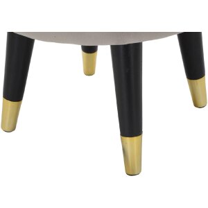 Mauro Ferretti taburet Paris Ø 35x40.5 cm gri negru