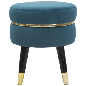 Mauro Ferretti Hocker Paris Ø 35x40,5 cm petrol...