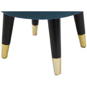 Mauro Ferretti Hocker Paris Ø 35x40,5 cm petrol schwarz