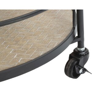 Mauro Ferretti cărucior de servire Arex Ø 40x41.5x82 cm negru maro