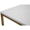 Mauro Ferretti Beistelltisch Double Marble 47x47x60 cm gold weiß