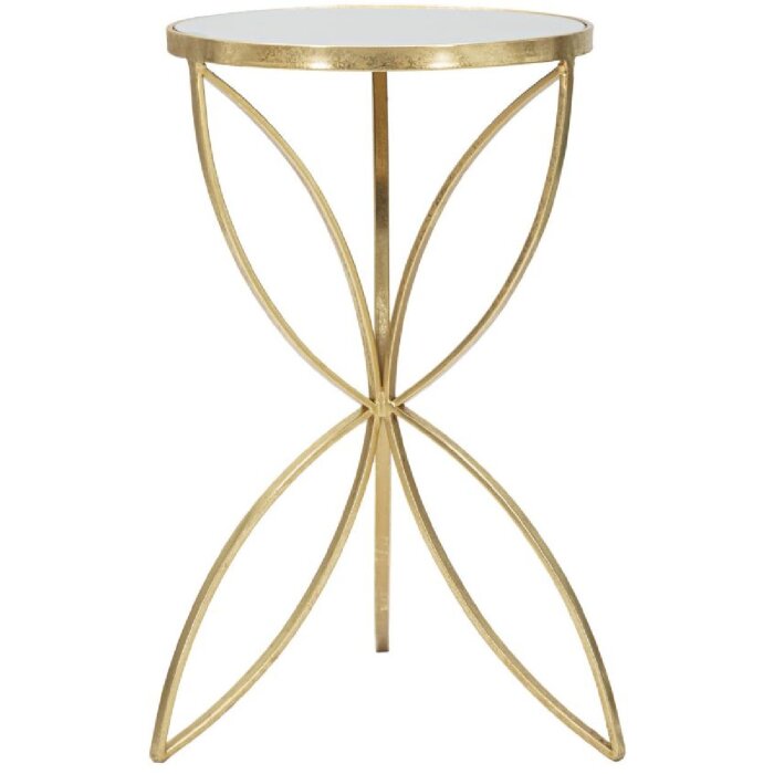 Mauro Ferretti masă laterală fluture Ø 35x60 cm aur argintiu