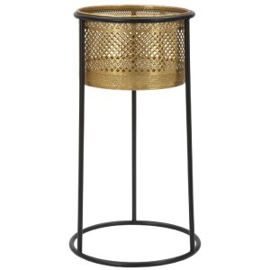 Mauro Ferretti Blumenständer Einfach Ø 25x50 cm gold schwarz