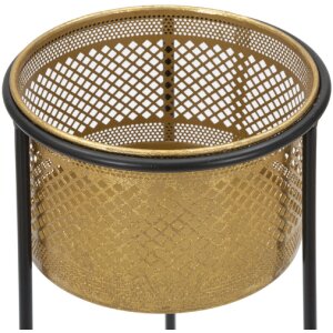 Mauro Ferretti Blumenständer Einfach Ø 25x50 cm gold schwarz