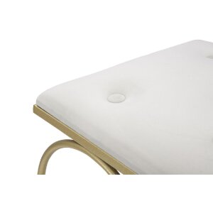 Mauro Ferretti taburet inima 50x37.5x51.5 cm aur crema