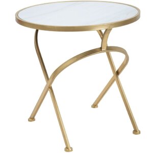 Mauro Ferretti Beistelltisch Glam Mat Ø 50,5x50 cm gold