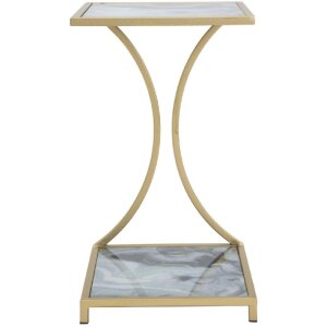 Mauro Ferretti Beistelltisch Glam Ebene 40x35x60 cm gold