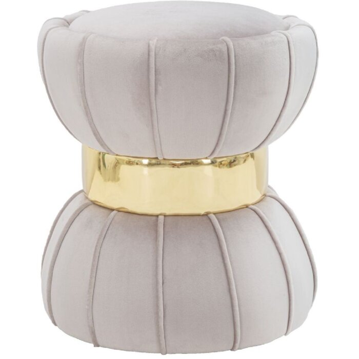 Mauro Ferretti Taburet Flower Ø 40x44 cm gri auriu